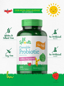 Probiotic for Kids 6 Billion CFUs | 200 Tablets