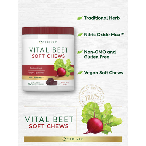 View 4 Beet Root Soft Chews | 60 Count