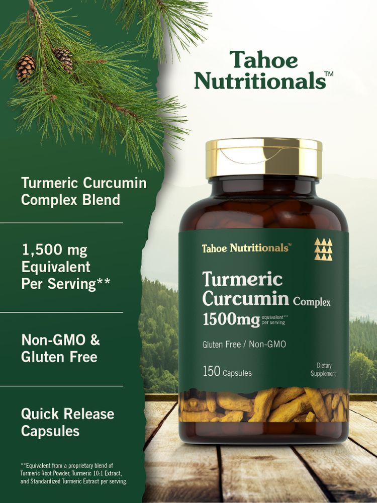 Suplemento de Cúrcuma 1500mg por porção | 150 Cápsulas