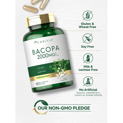 View 4 Bacopa Monnieri 2000mg por porção | 180 Cápsulas