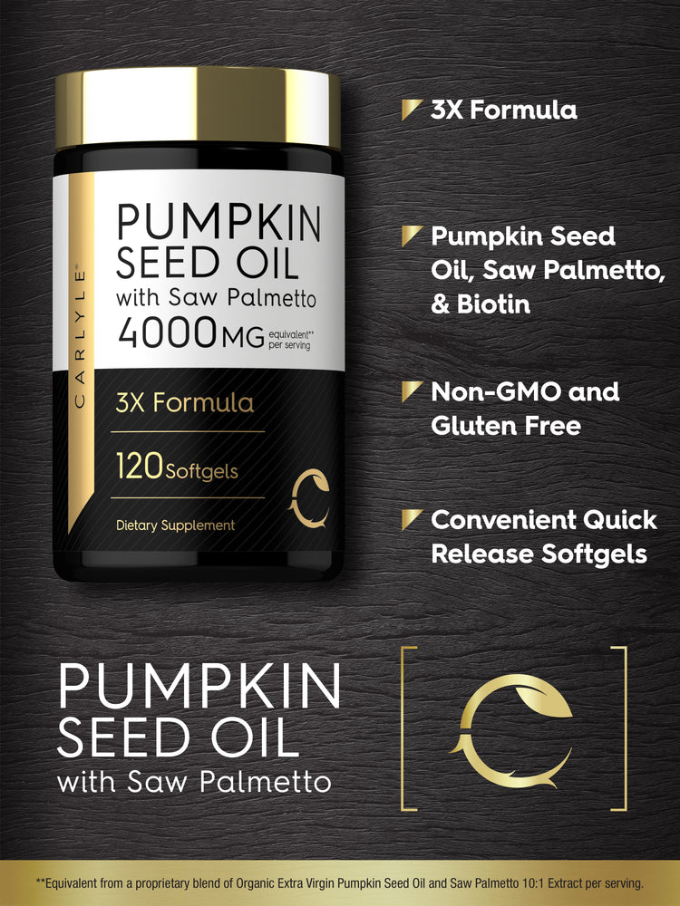Pumpkin Seed Oil with Saw Palmetto | 120 Softgels
