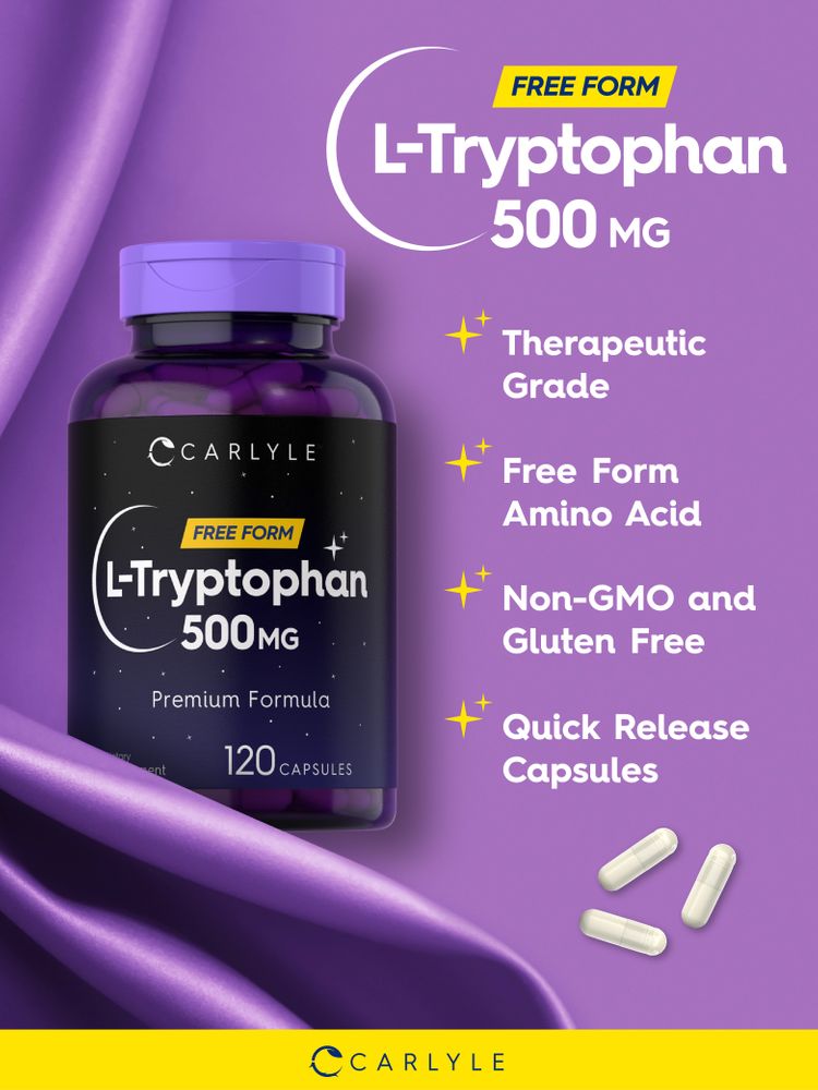 L-Tryptophan 500mg | 120 Capsules