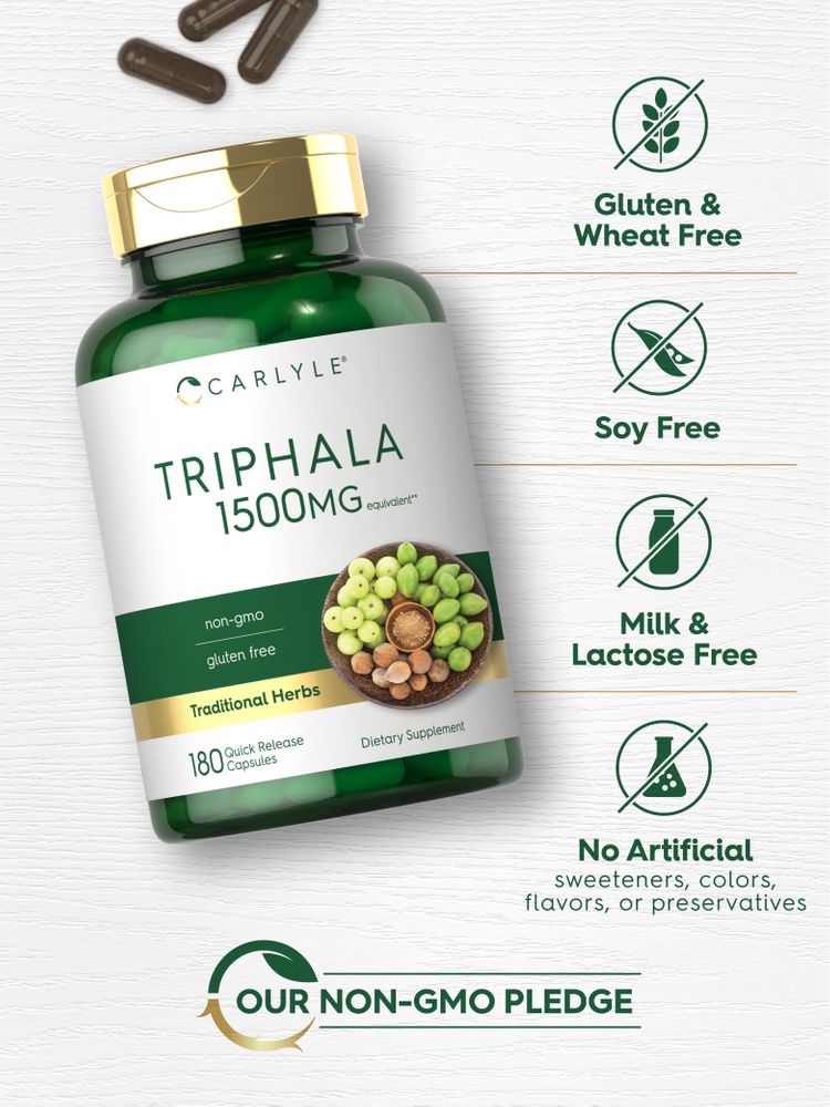 Triphala 1500mg | 180 Capsules