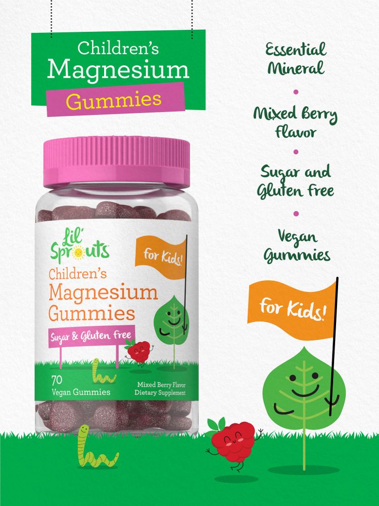 Magnésium pour enfants | 70 Gummies