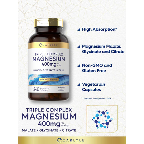 View 4 Triple Magnesium Complex 400mg | 240 Capsules