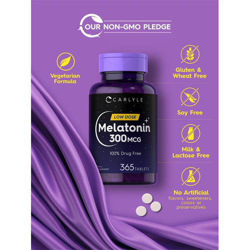 View 7 Melatonin 300mcg | 365 Tablets