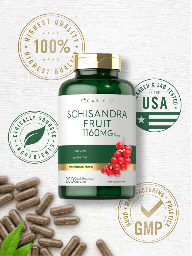 Schizandra Extract 1160mg per serving | 200 Capsules