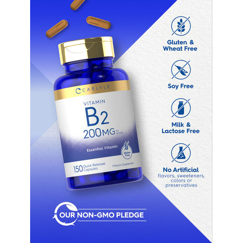 View 5 Vitamin B-2 200mg per serving | 150 Capsules