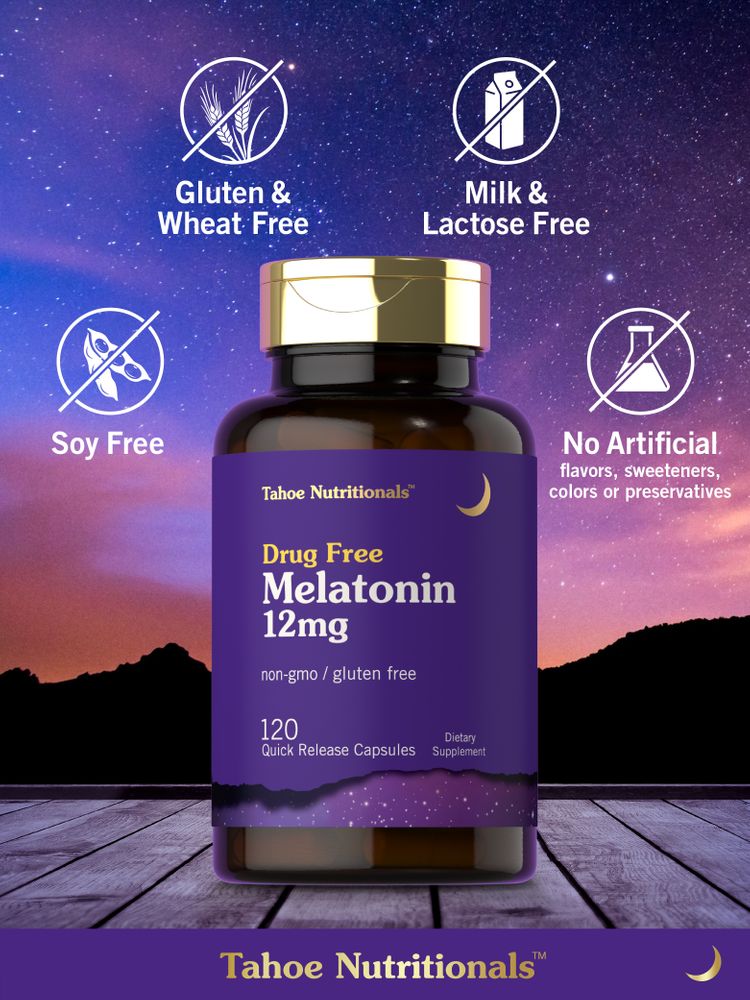 Melatonin 12mg | 120 Capsules