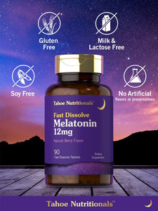 Melatonin 12mg | 90 Tablets