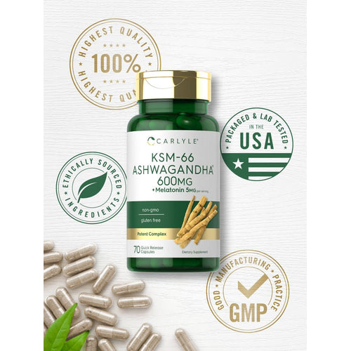 View 5 KSM-66 Ashwagandha 600mg por porção | 70 Cápsulas