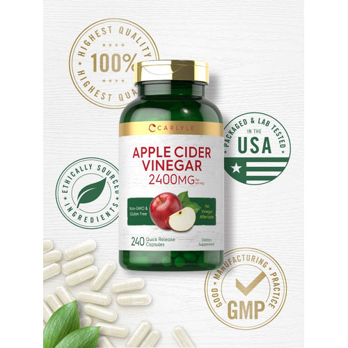 View 5 Vinagre de Maçã 2400mg por porção | 240 Cápsulas