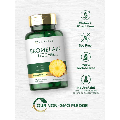 View 5 Bromelain 1700 mg per serving | 90 Capsules