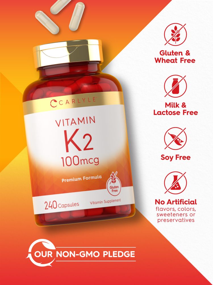 Vitamina K-2 100mcg | 240 Cápsulas