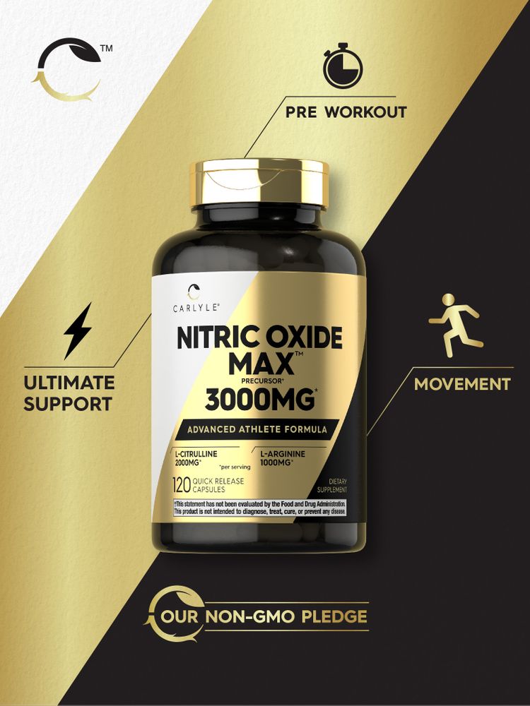 Nitric Oxide 3000mg | 120 Capsules