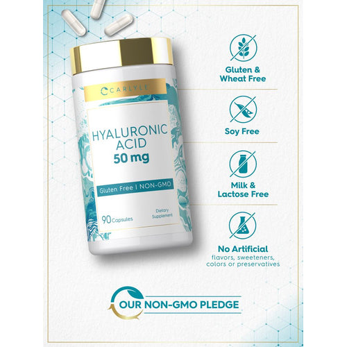View 5 Suplemento de Ácido Hialurónico 50 mg | 90 Cápsulas