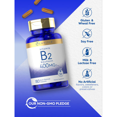 View 5 Vitamina B-2 400mg por porción | 180 Cápsulas