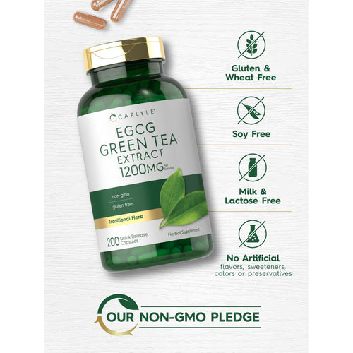 View 5 Estratto di Tè Verde EGCG 1200mg per porzione | 200 Capsule
