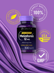 Melatonin 12mg | 300 Tablets