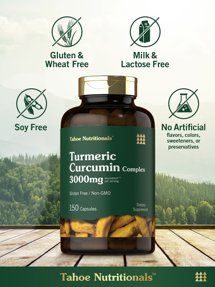 Curcumina di Curcuma 3000 mg per porzione | 150 Capsule