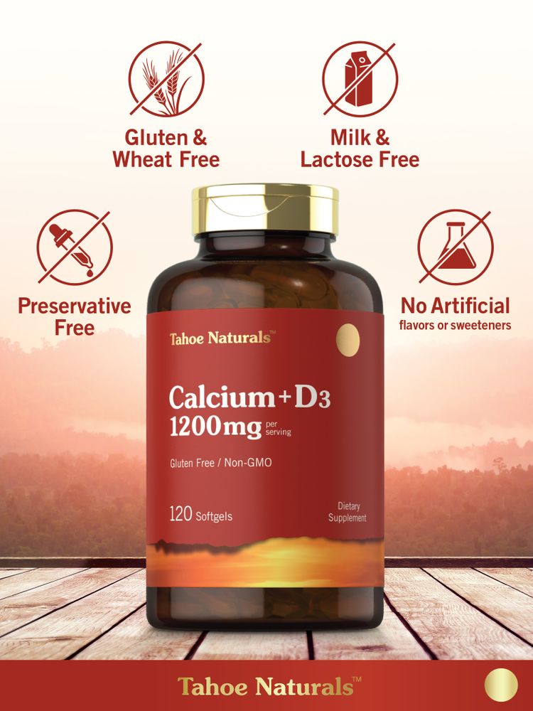 Calcium with Vitamin D | 120 Softgels