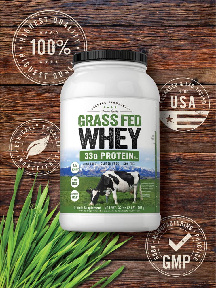 Grass Fed Whey Protein | 2lb Powder