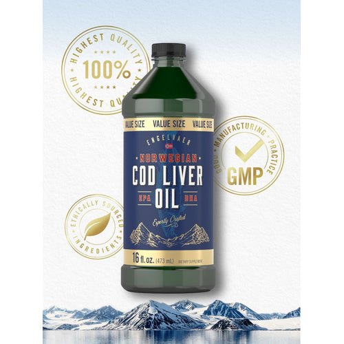 View 5 Óleo de Fígado de Bacalhau Norueguês | 48oz Líquido