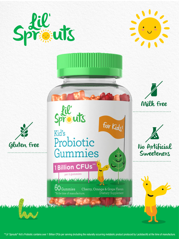 Kid's Probiotic Gummies | Cherry, Orange and Grape Flavor