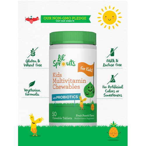 View 5 Multivitamínico Infantil com Probióticos | 50 Comprimidos Mastigáveis