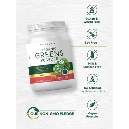 View 5 Polvo de Verdes Orgánicos | Suplemento de 35.2 oz