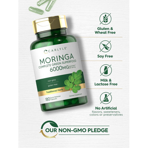 View 5 Moringa Oleifera | 180 Capsules