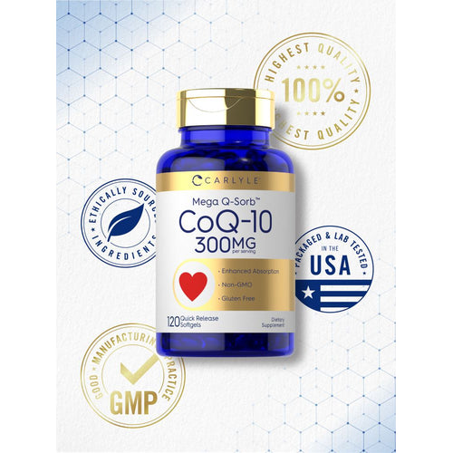 View 6 CoQ10 300mg per serving | 120 Softgels
