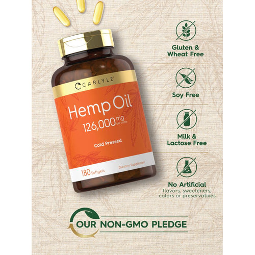 View 5 Hemp Oil 126000mg per serving | 180 Softgels
