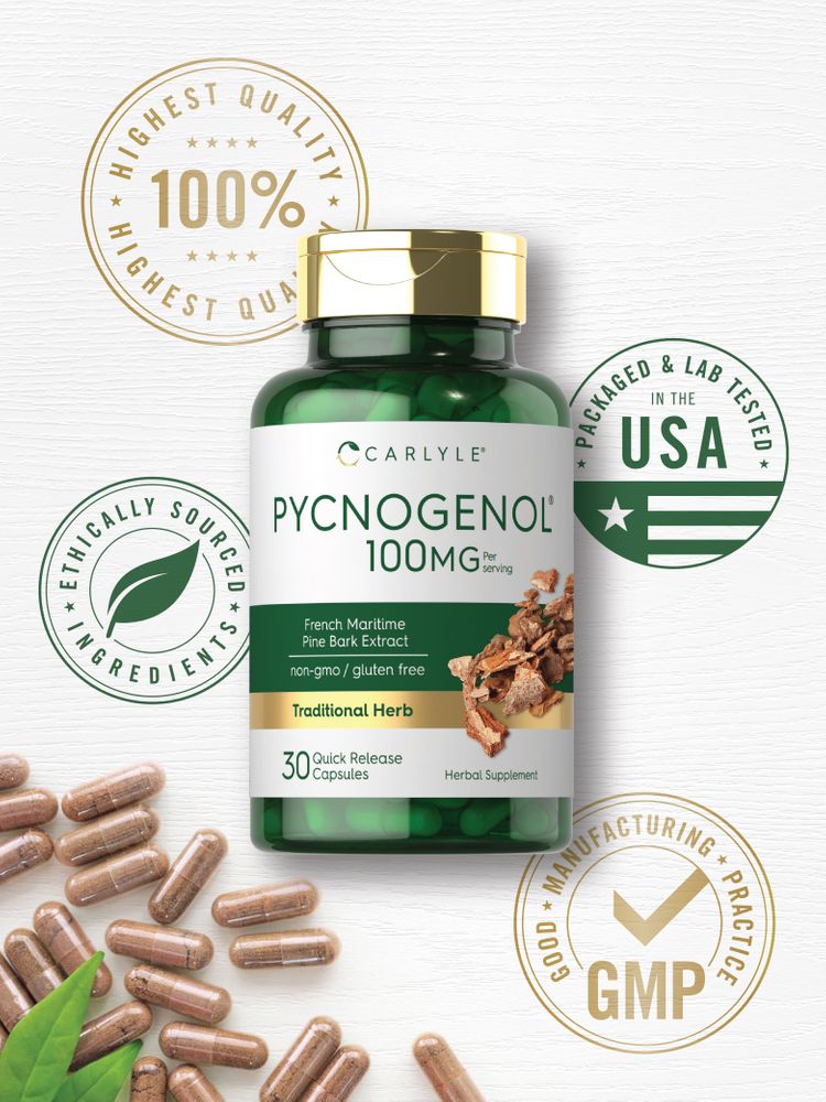 Pycnogenol 100mg per serving | 30 Capsules