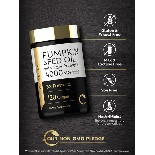 View 5 Pumpkin Seed Oil with Saw Palmetto | 120 Softgels