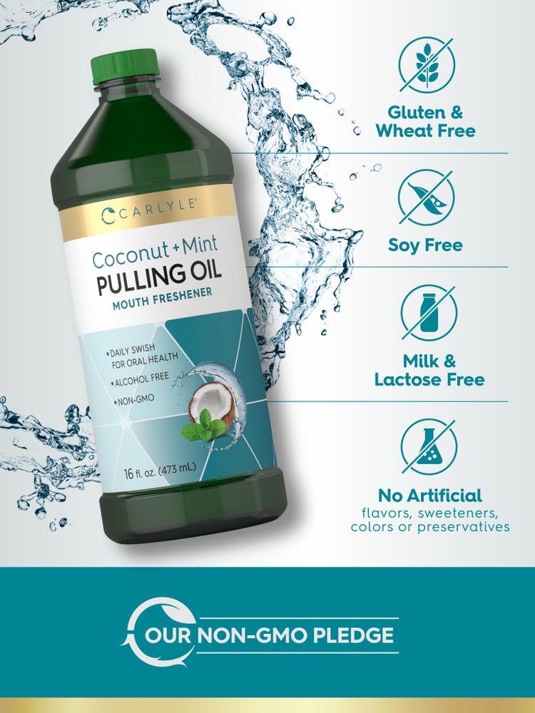 Olio per l'oil pulling | Confezione da 2 flaconi da 16oz