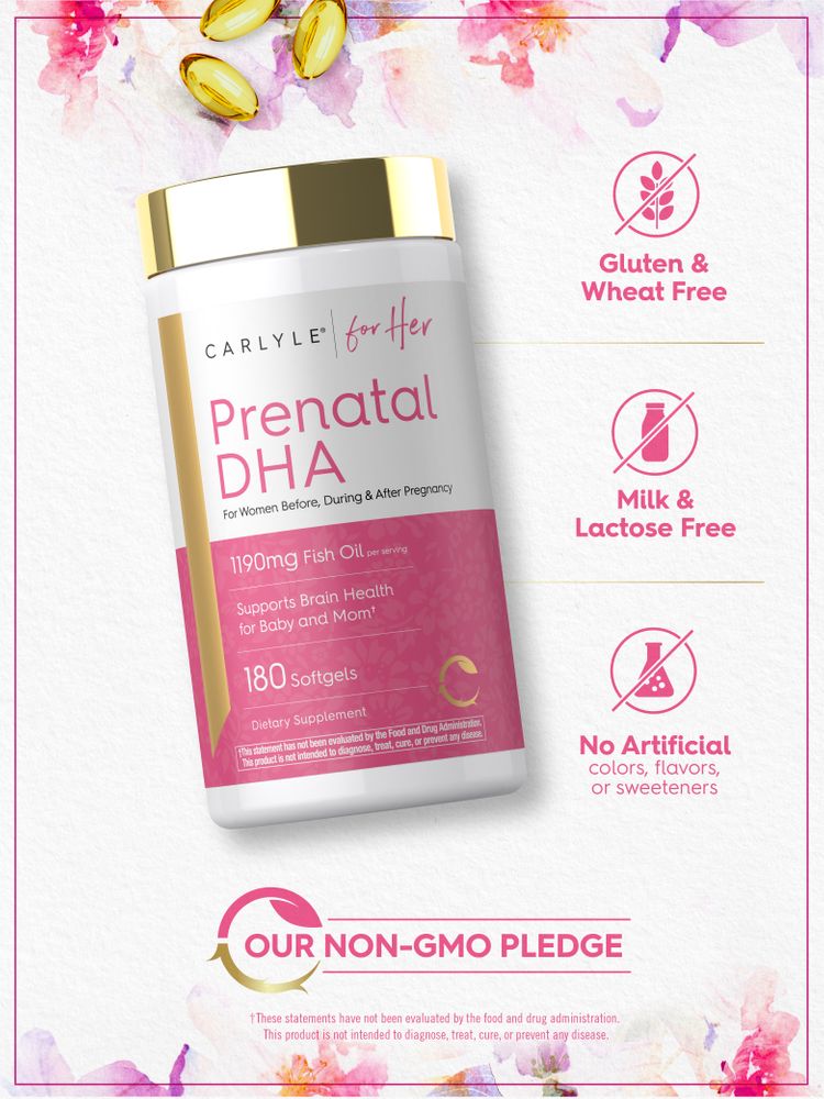 Prenatal DHA Vitamin | 180 Softgels