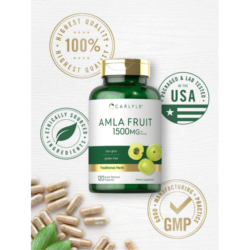 View 5 Fruta de Amla 1500mg por porción | 120 Cápsulas