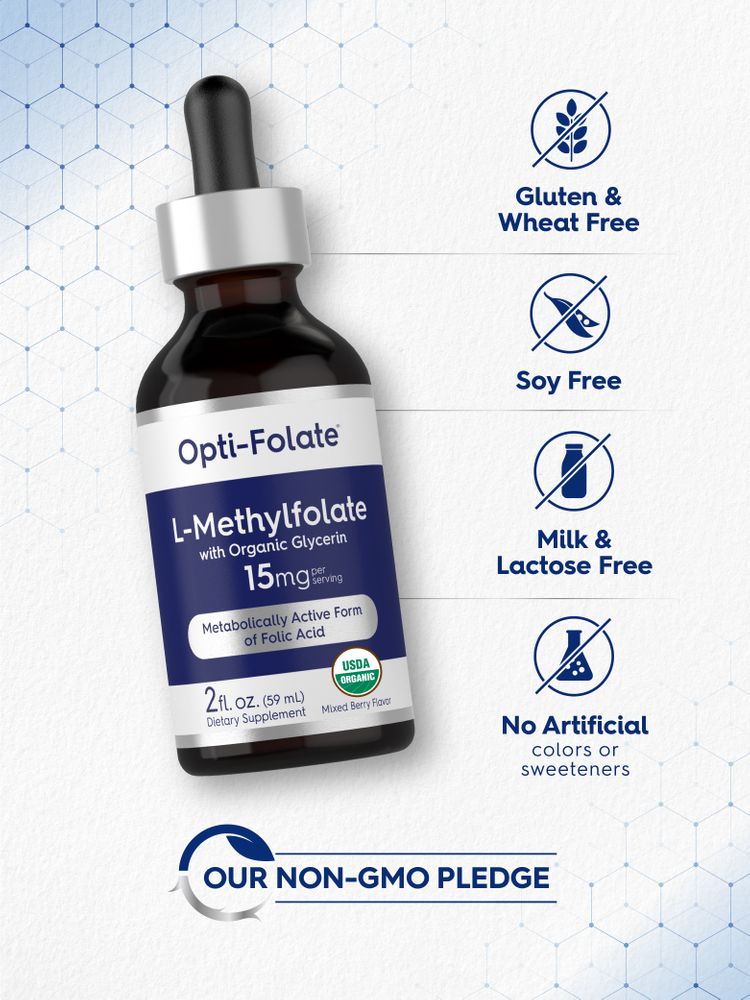 L Methylfolate Drops 15mg | 2 Fl Oz