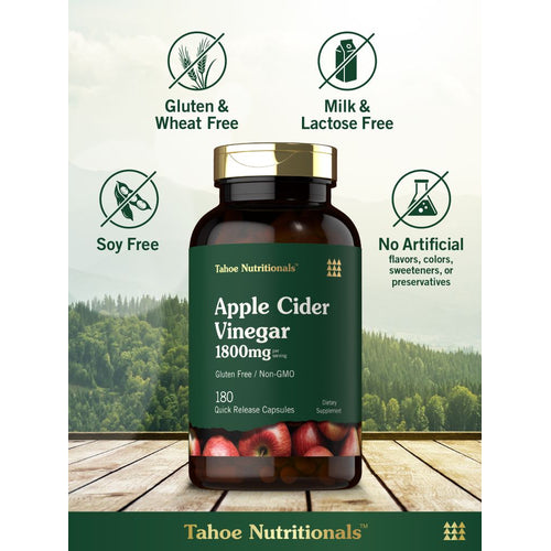 View 5 Vinagre de Sidra de Manzana 1800mg por porción | 180 Cápsulas
