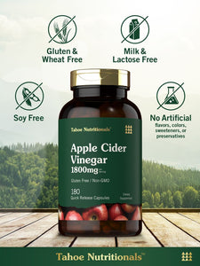 Apple Cider Vinegar 1800mg | 180 Capsules