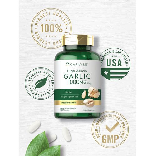 View 5 Alho Alto Allicin 1000mg por porção | 180 Comprimidos