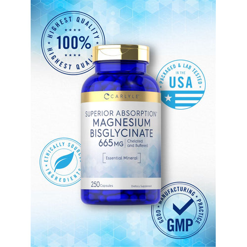 View 5 Magnesium Bisglycinate 665mg | 250 Capsules