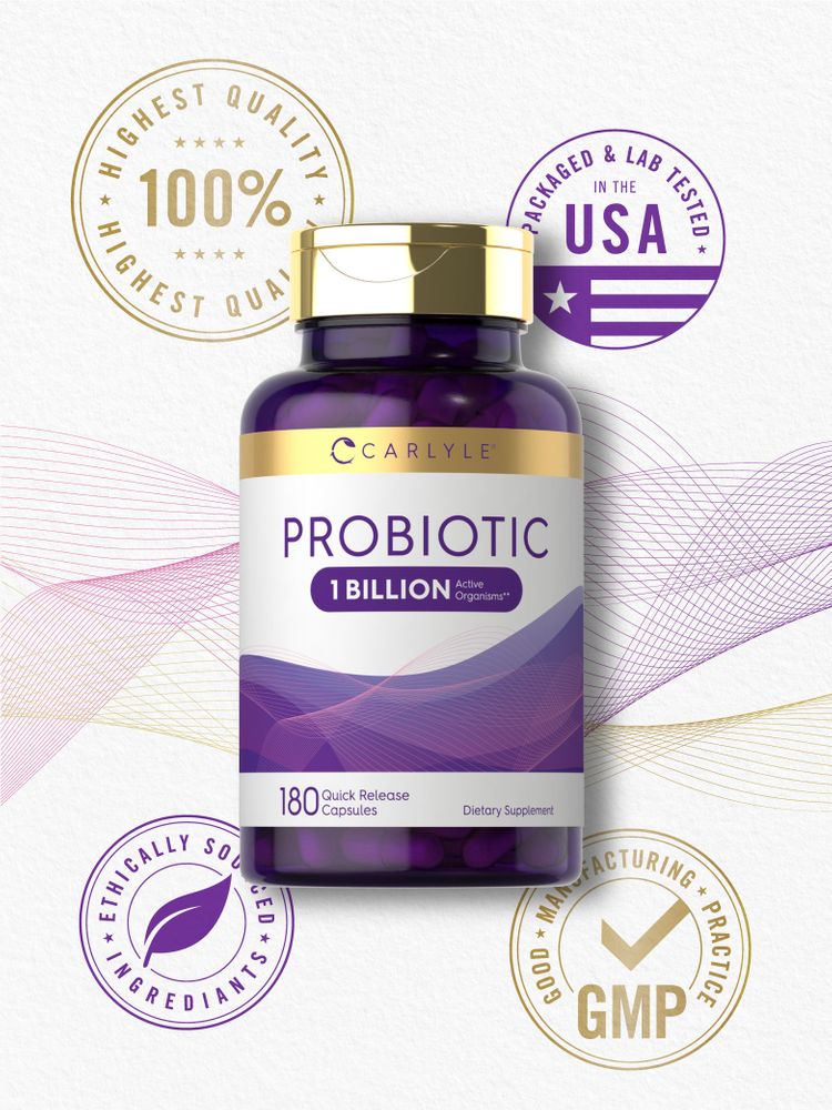 Probiotic | 1 Billion CFU | 180 Quick Release Capsules