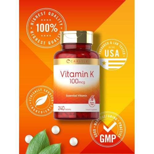 View 5 Vitamina K 100mcg | 240 Tabletas