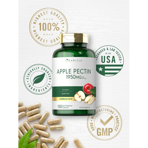 View 5 Pectina de Manzana 1950mg por porción | 150 Cápsulas