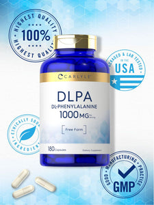 DL-Phenylalanine 1000mg | 180 Capsules