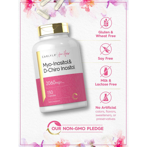 View 8 Mio-Inositol y D-Chiro Inositol 2060mg por porción | 150 Cápsulas