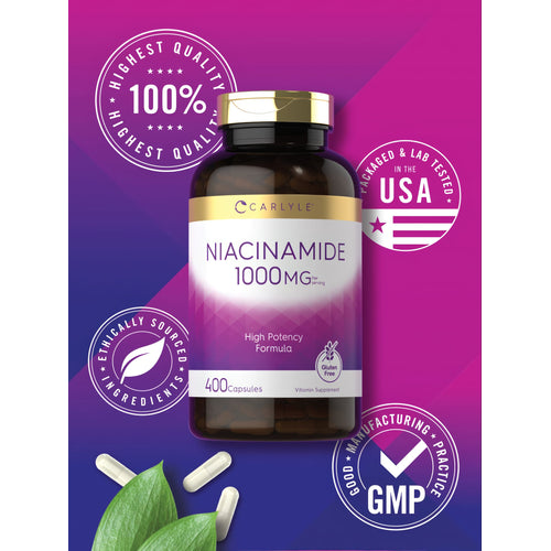 View 5 Niacinamida 1000mg por porção | 400 Cápsulas