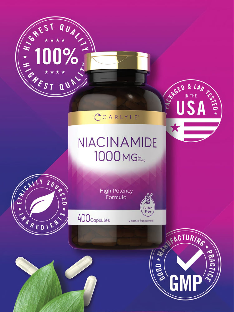 Niacinamida 1000mg por porção | 400 Cápsulas